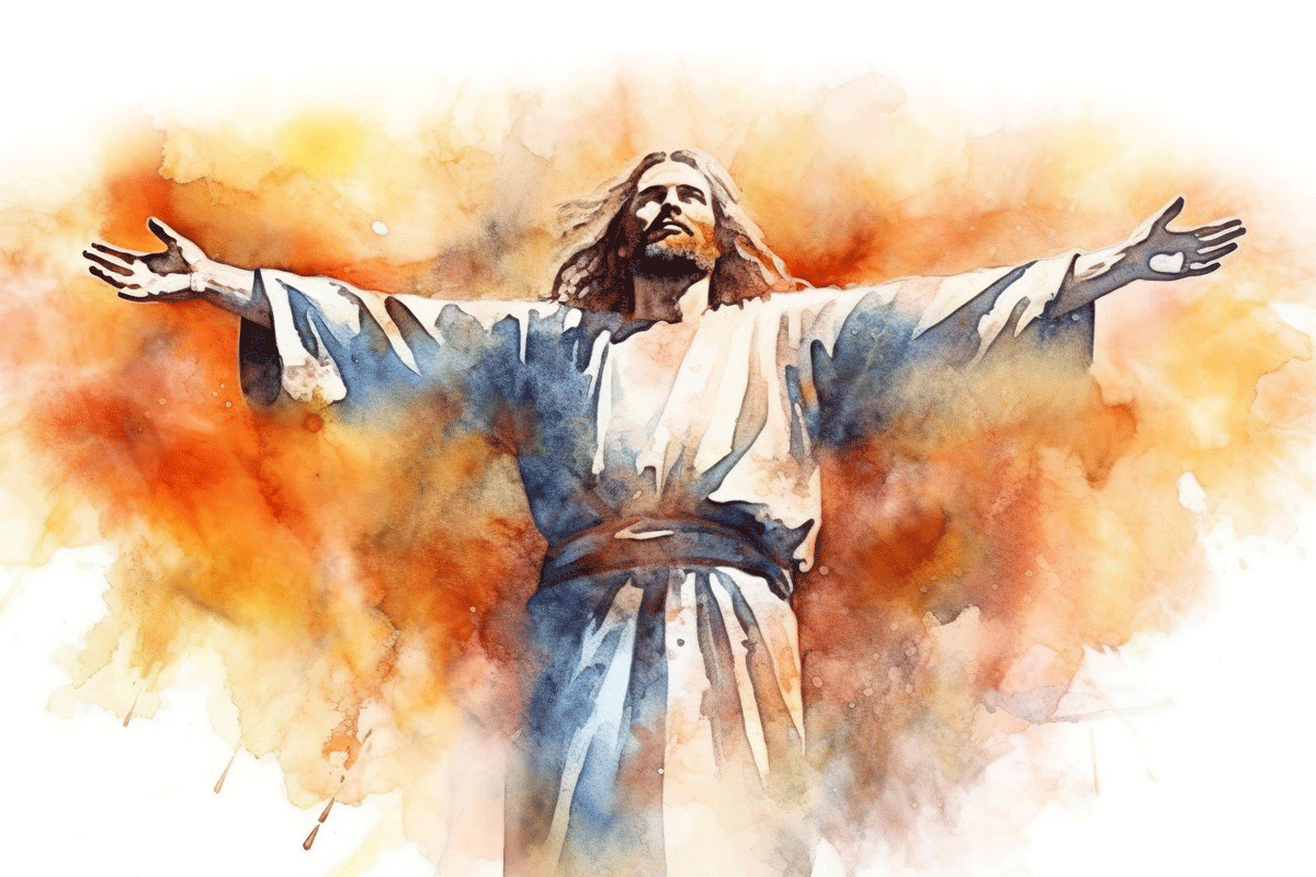 Christ standing for All Jesus Parables