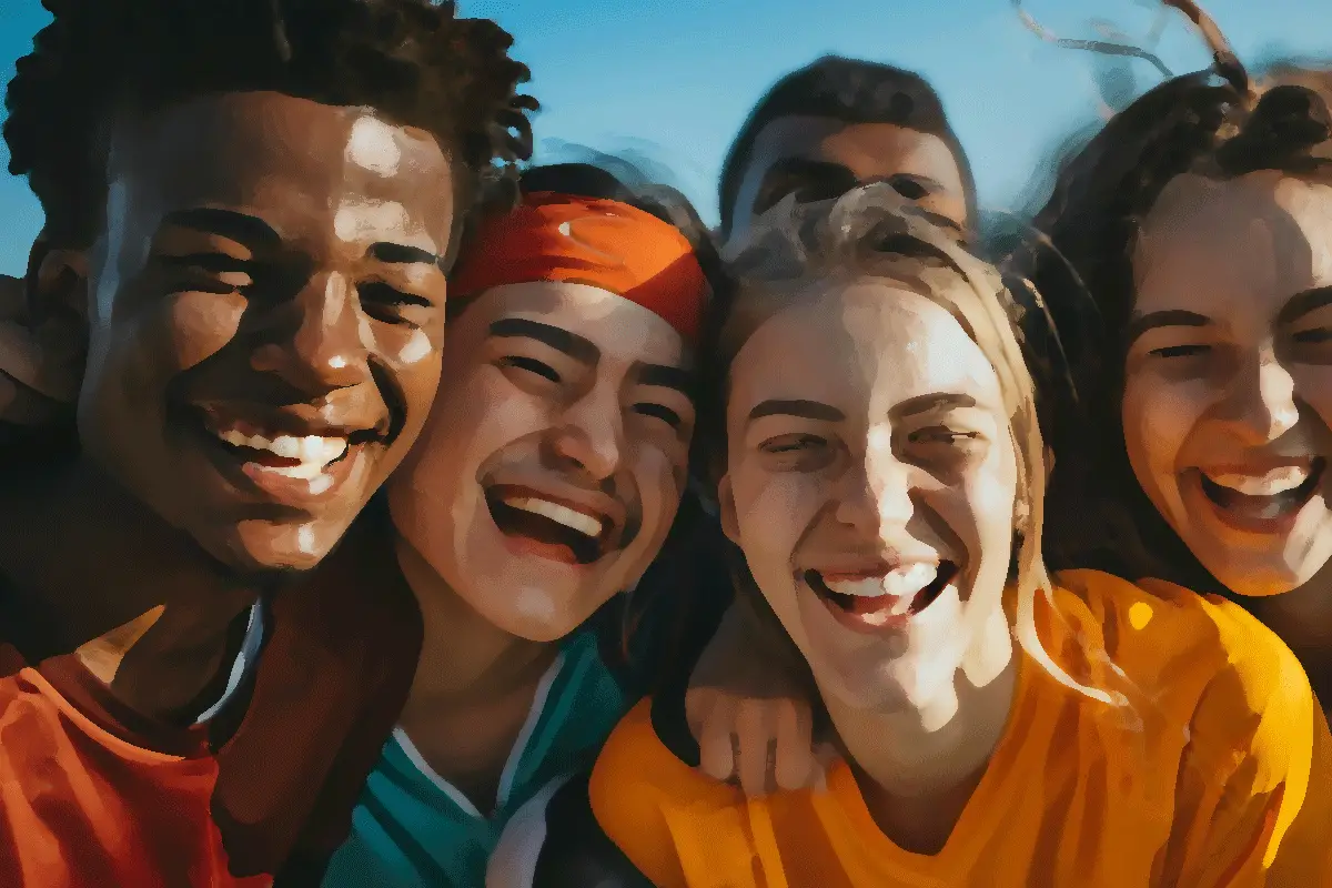 Teenagers laughing for Bible Games for Teens and Youth Groups