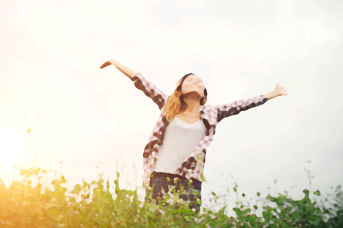 Joyful woman for Bible verses about abundance