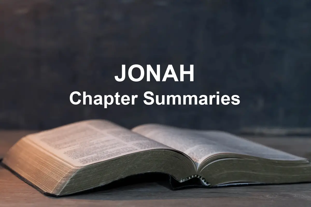 jonah chapter 1 and 2 summary