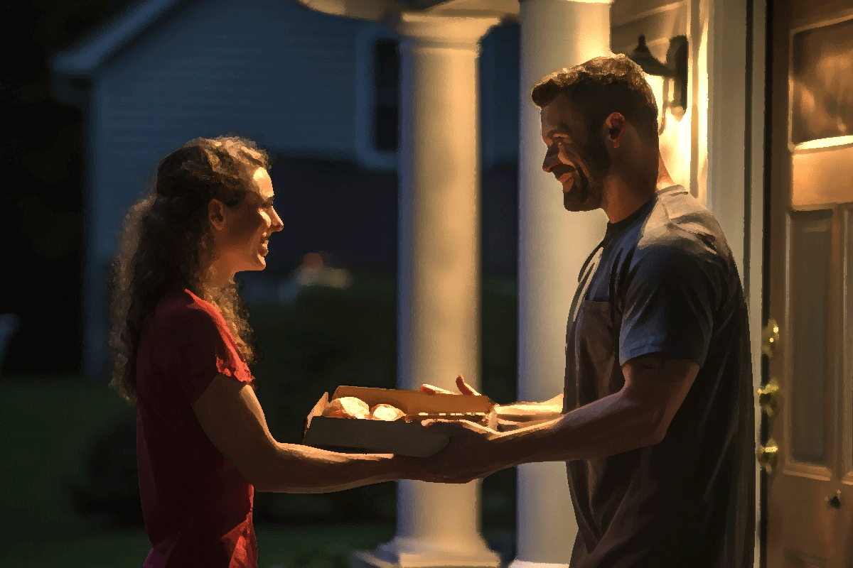 Neighbor at door forParable of the Friend at Night