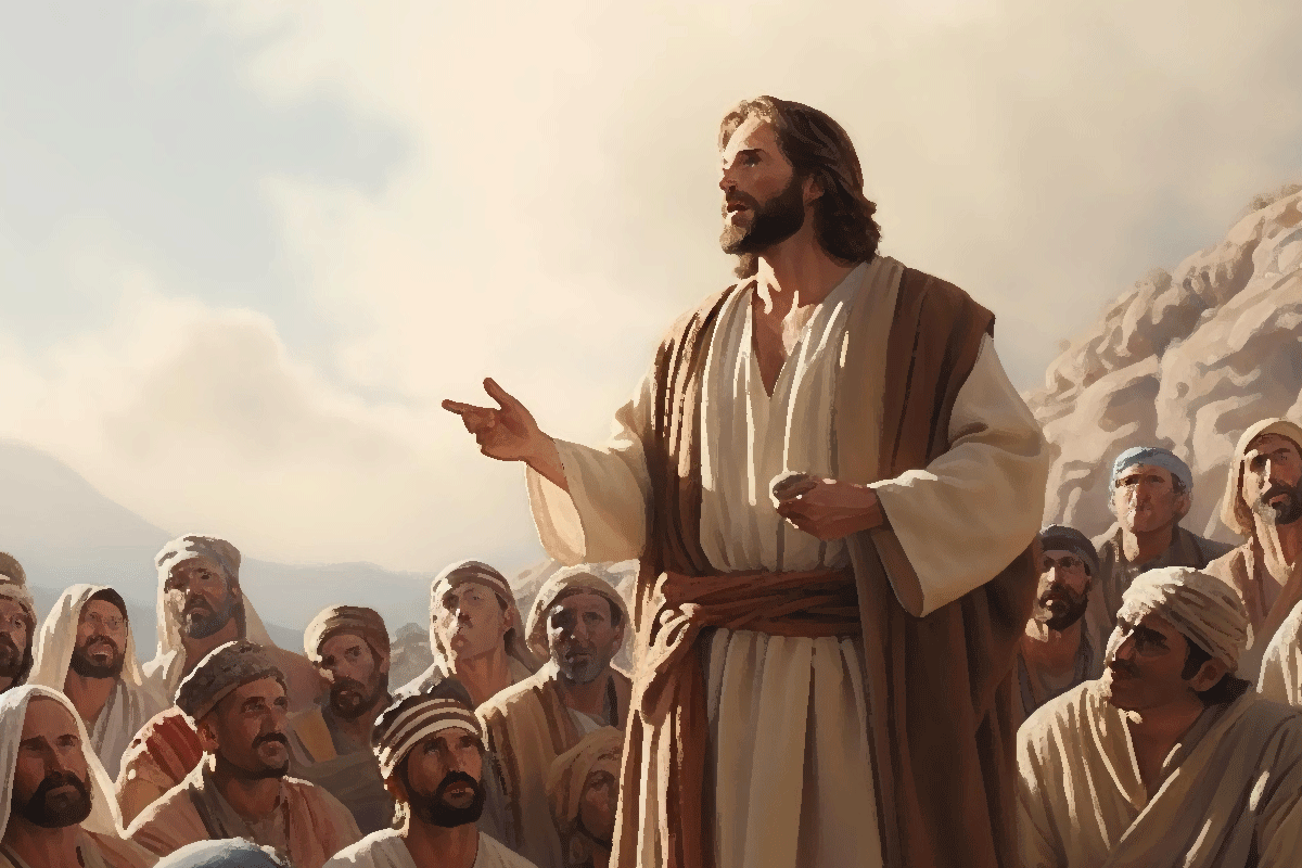 Jesus teaching for Parable of the Householder