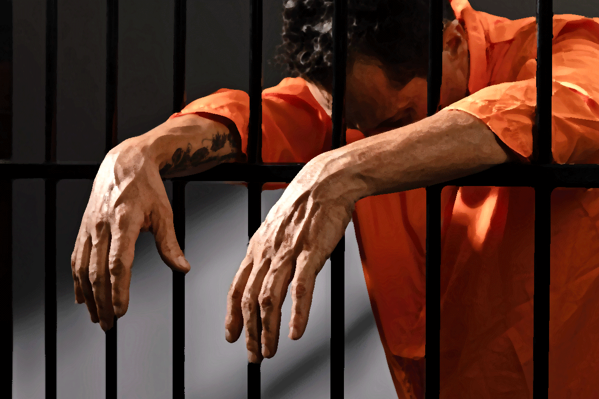 Man in jail for Parable of the Unforgiving Servant
